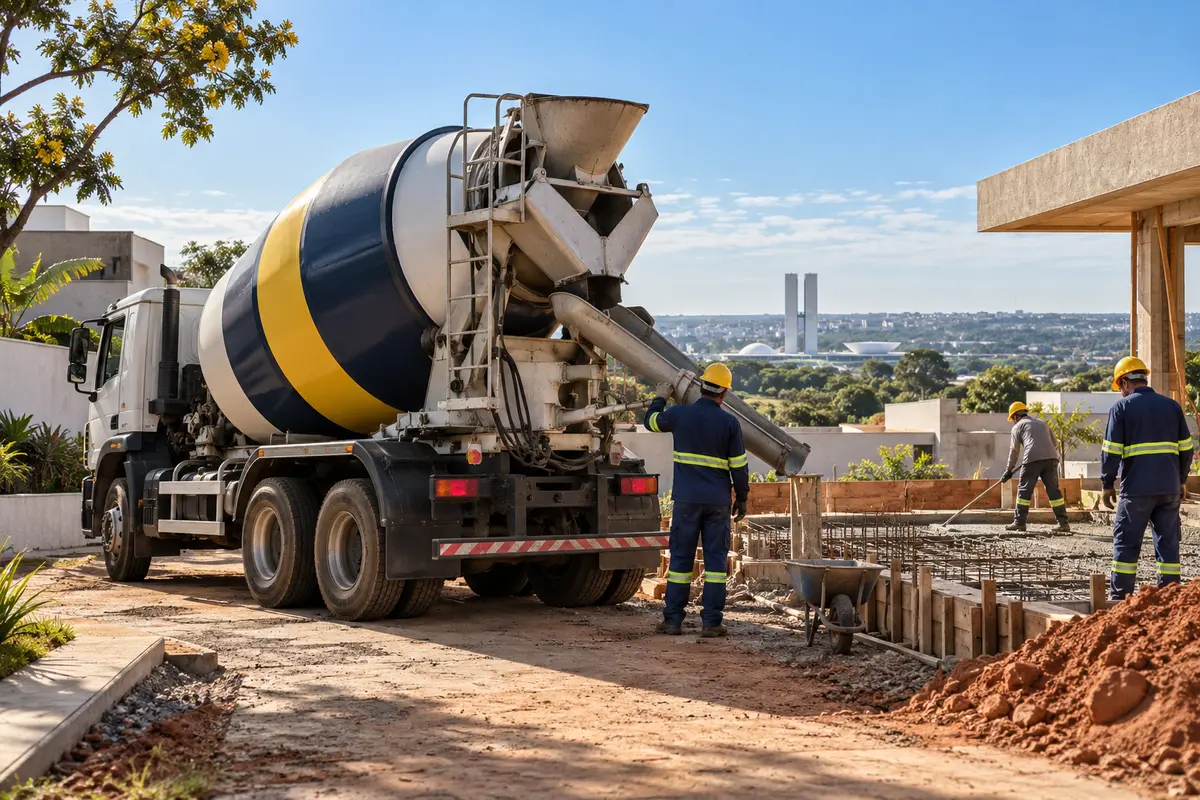 Concreto usinado em Fercal