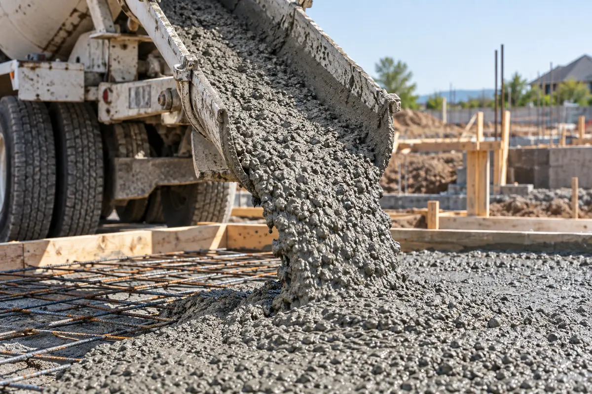 Imagem ilustrativa de concreto usinado para obra em Itapoã